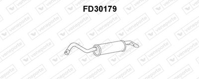  FD30179 VENEPORTE Глушитель выхлопных газов конечный