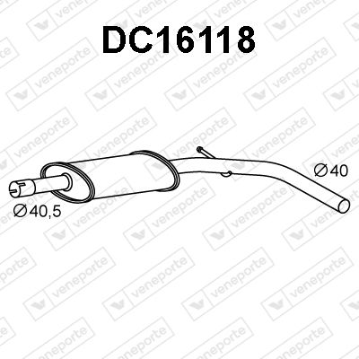  DC16118 VENEPORTE Предглушитель выхлопных газов