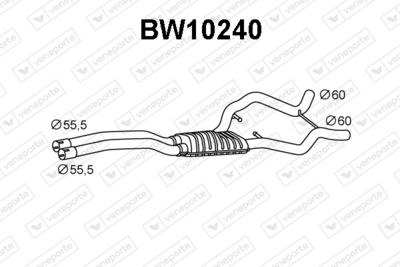  BW10240 VENEPORTE Предглушитель выхлопных газов