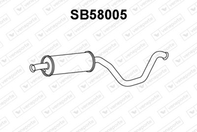  SB58005 VENEPORTE Предглушитель выхлопных газов