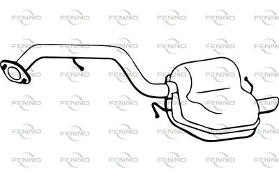  P34017 FENNO Глушитель выхлопных газов конечный