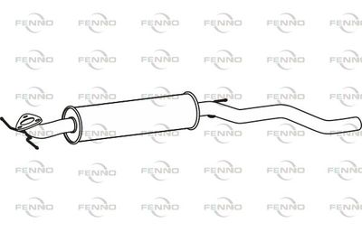  P43170 FENNO Средний глушитель выхлопных газов