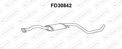  FD30842 VENEPORTE Средний глушитель выхлопных газов