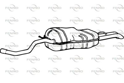  P7484 FENNO Глушитель выхлопных газов конечный