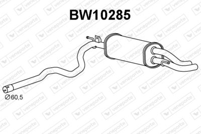  BW10285 VENEPORTE Глушитель выхлопных газов конечный