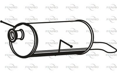  P4646 FENNO Глушитель выхлопных газов конечный