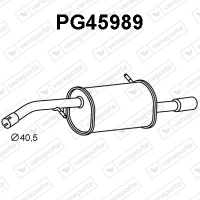  PG45989 VENEPORTE Глушитель выхлопных газов конечный