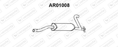  AR01008 VENEPORTE Глушитель выхлопных газов конечный