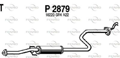  P2879 FENNO Глушитель выхлопных газов конечный