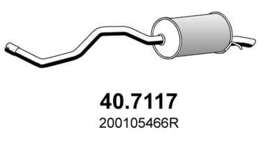  407117 ASSO Глушитель выхлопных газов конечный