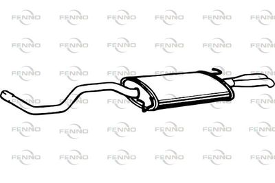  P7481 FENNO Глушитель выхлопных газов конечный