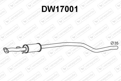  DW17001 VENEPORTE Предглушитель выхлопных газов