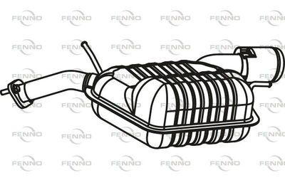  P2006 FENNO Глушитель выхлопных газов конечный