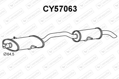  CY57063 VENEPORTE Глушитель выхлопных газов конечный