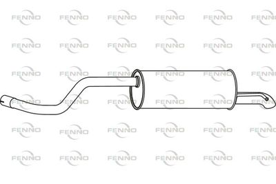  P55026 FENNO Глушитель выхлопных газов конечный