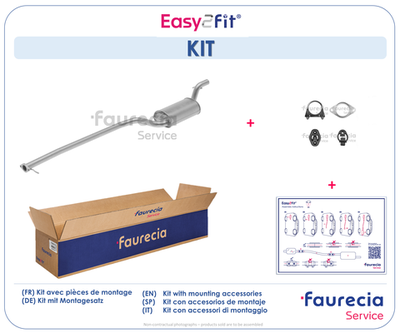  FS30467 Faurecia Средний глушитель выхлопных газов