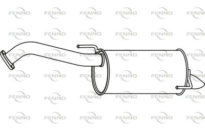  P41035 FENNO Глушитель выхлопных газов конечный