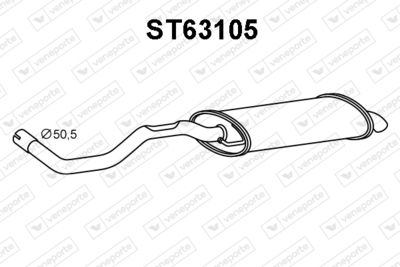  ST63105 VENEPORTE Глушитель выхлопных газов конечный