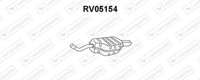  RV05154 VENEPORTE Глушитель выхлопных газов конечный