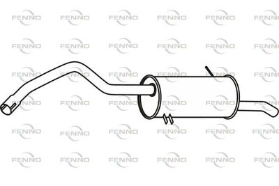  P49024 FENNO Глушитель выхлопных газов конечный