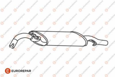  E12818G EUROREPAR Глушитель выхлопных газов конечный