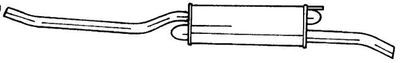  45612 SIGAM Глушитель выхлопных газов конечный