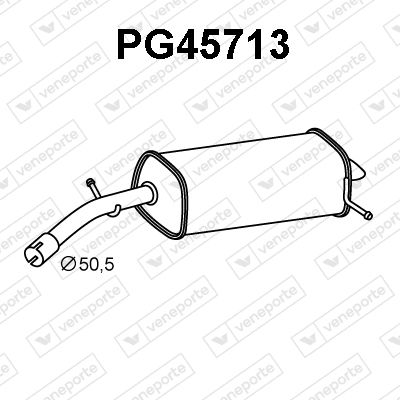  PG45713 VENEPORTE Глушитель выхлопных газов конечный