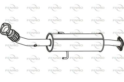  P66057 FENNO Предглушитель выхлопных газов