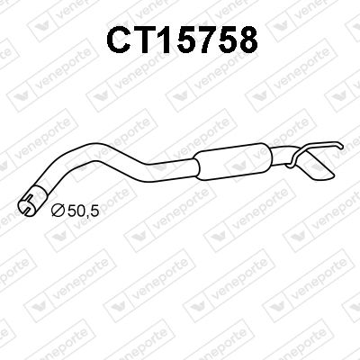  CT15758 VENEPORTE Глушитель выхлопных газов конечный