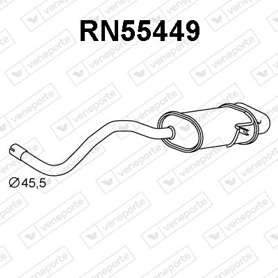 RN55449 VENEPORTE Глушитель выхлопных газов конечный
