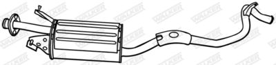 18664 WALKER Глушитель выхлопных газов конечный