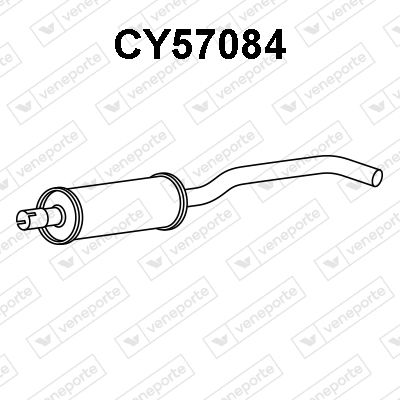  CY57084 VENEPORTE Предглушитель выхлопных газов