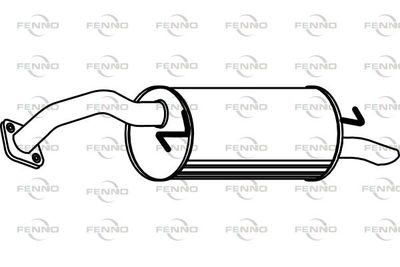  P6858 FENNO Глушитель выхлопных газов конечный