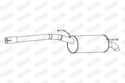  25299 WALKER Глушитель выхлопных газов конечный