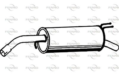  P2232 FENNO Глушитель выхлопных газов конечный
