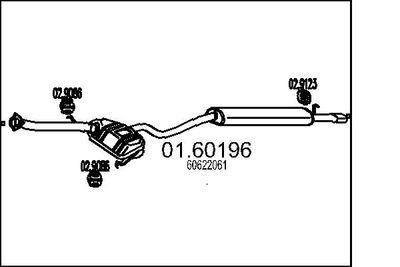  0160196 MTS Глушитель выхлопных газов конечный