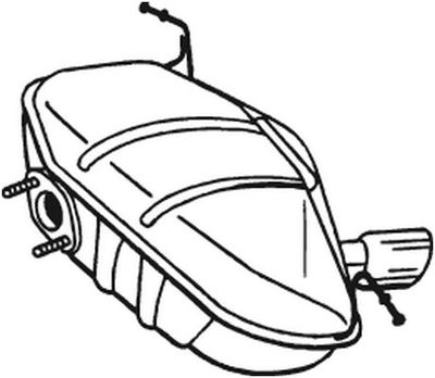  247413 BOSAL Глушитель выхлопных газов конечный