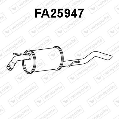  FA25947 VENEPORTE Глушитель выхлопных газов конечный