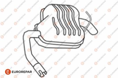  1609213680 EUROREPAR Глушитель выхлопных газов конечный