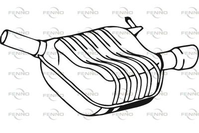  P11070 FENNO Глушитель выхлопных газов конечный
