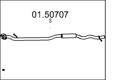  0150707 MTS Средний глушитель выхлопных газов