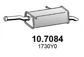  107084 ASSO Глушитель выхлопных газов конечный