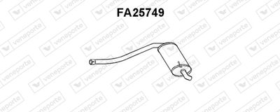  FA25749 VENEPORTE Глушитель выхлопных газов конечный