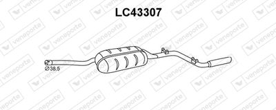  LC43307 VENEPORTE Глушитель выхлопных газов конечный