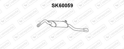  SK60059 VENEPORTE Глушитель выхлопных газов конечный