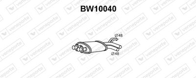  BW10040 VENEPORTE Предглушитель выхлопных газов