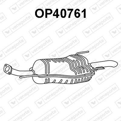  OP40761 VENEPORTE Глушитель выхлопных газов конечный