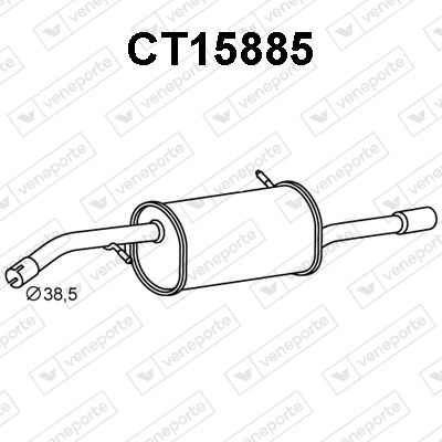  CT15885 VENEPORTE Глушитель выхлопных газов конечный