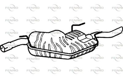  P5389 FENNO Глушитель выхлопных газов конечный