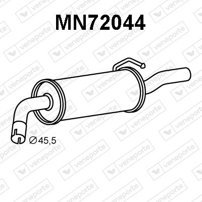  MN72044 VENEPORTE Глушитель выхлопных газов конечный